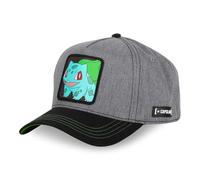 Capslab Bisasam Pokemon Denim Dunkelgrau Schwarz Verstellbare Snapback Cap - One-Size