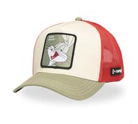 Capslab Bugs Bunny Looney Tunes Beige Olivgrün Trucker Cap - One-Size