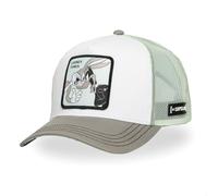 Capslab Bugs Bunny und Daffy Duck Looney Tunes Weiß Grau Verstellbare Truckercap - One-Size