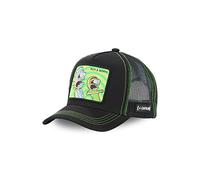 Cap Herren Rick and Morty, Tracker Kappe Herren, Portal, Natürlich, Schwarz, Einheitsgröße