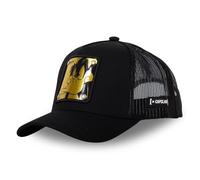 Capslab Daffy Duck Looney Tunes Metal Plate Black Trucker Cap - One-Size