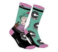 Capslab Dragon Ball Socken Bulma & Capsule Corp Logo - Offiziell lizenzierte Anime-Socken für Herren und Damen - Bequeme Baumwollsocken im kultigen Design - - 39-42