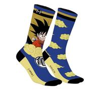 Capslab Dragon Ball Socken Son Goku & fliegende Wolke - Offiziell lizenzierte Anime-Socken für Herren und Damen - Bequeme Baumwollsocken im kultigen Design - - 43-46