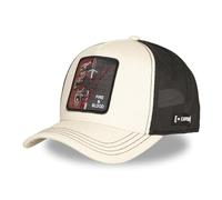 Capslab Fire and Blood Drache Game of Thrones Beige Schwarz Verstellbare Truckercap - One-Size