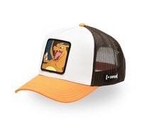 Kappe für Herren & Damen, Pokémon-Trucker-Kappe, verstellbar durch Snapback, Weiß/Orange/Braun, One size