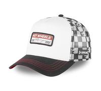 Capslab Hot Wheels Racing White Black Trucker Cap - One-Size