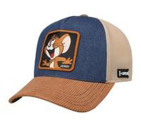 Capslab Tom & Jerry Premium Cap Basecap Baseballcap Truckercap Trucker Meshcap Damen/Herren - Snapback, mit Schirm Frühling-Sommer Herbst-Winter Frühjahr Sommer Herbst Winter - One Size braun-blau