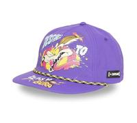 Capslab Kappe für Damen und Herren, Trucker-Kappe Looney Tunes, verstellbar durch Snapback, Violett/Gelb/Fuchsia, One size