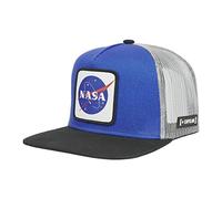 Capslab Space Mission NASA Snapback Cap CL-NASA-1-US1, Mens Cap with a Visor, Blue, One Size EU
