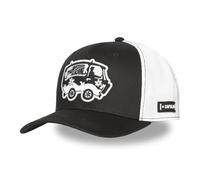 Capslab Mystery Machine Premium Cap Basecap Baseballcap Truckercap Meshcap Damen/Herren - Snapback, mit Schirm, Schirm Frühling-Sommer Herbst-Winter Frühjahr Sommer Herbst Winter - One Size schwarz