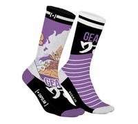 Herrensocken, One Piece, Baumwolle, 1 Paar Fantasie-Socken, limitierte und originelle Edition, Violett/Schwarz/Weiß, 39-42