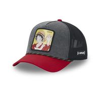 Capslab Ruffy One Piece Schwarz Rot Verstellbare Truckercap