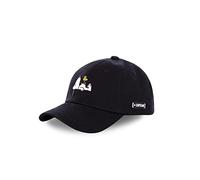 Capslab Snoopy The Peanuts Black Curved Unstructured Strapback Cap