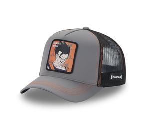 Capslab Son Gohan Dragon Ball Z Ripstop Grau Schwarz Verstellbare Truckercap