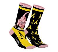 Capslab Sportsocken Herren Dragon Ball Z, Socken Herren, Buu, Bequem, Gelb/Rosa, 43/46
