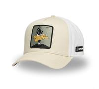 Kappe für Damen und Herren, Baseballkappe Looney Tunes, verstellbar durch Snapback, Beige / Weiß, One size