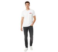 CAPSLAB X UFO Robot Grendizer Herren T-Shirt mit Rücken-Print Baumwoll-Shirt Rundhals-Shirt GL/GOL1/1/TSG/GRE1 Weiß M