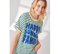 Capsule Collection: Eltern T-Shirt HAPPY SUMMER FAMILY grün Gr. M von vertbaudet
