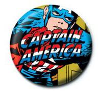 Captain America Buttons - Marvel Captain America 2,5 cm