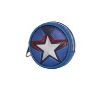 Captain America Courage-Cookie Portemonnaie, Blau, 8,7 x 8,7 cm