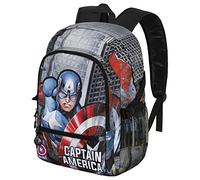 Captain America Defender-FAN Fight Rucksack 2.0, Schwarz