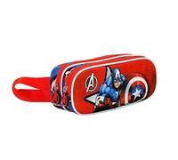 Captain America Gravity-3D Doppelfedermäppchen, Rot
