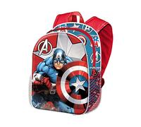 Captain America Gravity-Kleiner 3D Rucksack, Rot