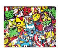 CAPTAIN AMERICA Kariert Avengers Zeichen Mehrfarbig Portemonnaie Geldbörse