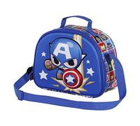 Captain America Punch-3D Frühstückstasche, Blau