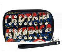 Captain America Studded Zip Around Wallet