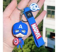 (Captain) Avengers Schlüsselanhänger-Kollektion, süße und einzigartige Silikongeschenke