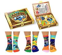 Captain Oddsocks Piraten Socken in 27-30 im 6er Set mit Rätsel - Strumpf
