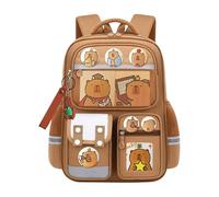 Capybara Backpack For Kids - Oxford Cloth 39x29x15cm | Cartoon Laptop Travel Casual Bookbag For Boys | School, Camping, Outdoor Activities, Birthday Party, And Going Out
