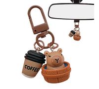 Capybara Charm-Tasche, niedlicher Metallhaken, tragbar | Schlüsselanhänger Capybara Charme Rucksack - für Rucksäcke, Handys, Kameras, Taschen, , Mädchen, Erwachsene