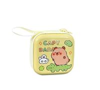 Capybara Kleine Münzbörse Weißblech Kopfhörer Tasche Praktische Satorage Taschen Kleingeldbeutel für Kinder und Cartoon-Liebhaber Kinder-Münzbox, 02style, Mass Beauty