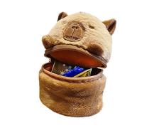 Capybara Münzgeldbörse aus Plüsch, Mini-Geldbörse mit Reißverschluss