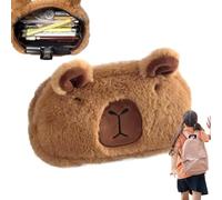 Capybara Pencil Case - Animal Capybara Pen Pouch,Kawaii Bear Duck Dog Big Capacity,Cute 3D Plush Pencil Holder Case, School Supplies Storage Bag Pouch Plush Toy Gift For Kids Teens Students