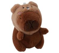 Capybara Plush Pendant, Animal Keychains, Plush Animal Keychain, Realistic Capybara Keychain, 12cm Plush Pendant, Cute Capybara Keychain, Portable Plush Keychain, Fashion Accessory Keychain, Plush Key