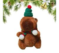 Capybara Schlüsselanhänger aus Plüsch - niedlich, niedlich, weich, Spielzeug, Taschenanhänger, hochwertig, samtig weich | ideal für Weihnachten, Geschenk, Tasche, Großbritannien