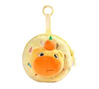 Capybara-Schlüsselanhänger aus weichem Plüsch, kleine Aufbewahrungstasche für Kopfhörer, schöner Schulrucksack, Dekoration, tragbarer Taschen-Organizer, Mehrzweck-Reisebrieftasche, gelb, Mass Beauty