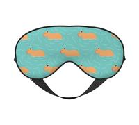 Capybaras Tier Schlafmaske, Augenmasken für Schlaf Doppelseitige Schlafmasken für Frauen Männer, Verdunkelung Augenabdeckungen für Schlafen, Reisen