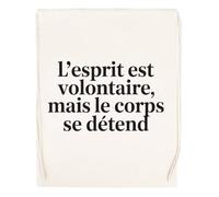 Capzy L’esprit Est Volontaire Mais Le Corps Se Détend Un Verre Bière Agresser Tasse Einkaufstasche Beige Shopping Bag Beige