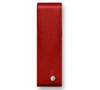 Caran d 'Ache Leman Lederhülle für zwei Stifte rot, 15 cm