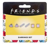 CARAT OFFIZIAL Friends Ohrstecker Set mit drei Rahmen Logo Central Perk PLACC. ARG. TV