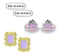 CARAT OFFIZIAL Ohrstecker-Set Friends Central Perk – 3 Rahmen – PLACC. ARG.