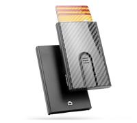 Carbonfaser Pop-up-Kartenetui mit RFID-Schutz. Modell: Slider