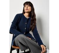 Cardigan APRICOT "Strickjacke", Damen, Gr. S (36), blau (navy), Obermaterial: 48% Viskose CV. 29% Polyester PES. 23% Nylon NY., uni, Strickjacken, mit dekorativen Knöpfen (62959359-36) navy