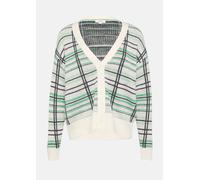 Cardigan aus Wollmix mit Karomuster 36 grün 2159913.73X1.36