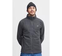 Cardigan BLEND "BHFlinne", Herren, Gr. L, iron gate, Fleece, 100% Polyester, unifarben, regular fit, gerader Abschluss, Strickjacken, Gemütliche Fleecejacke (19533106-L) iron gate