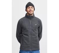 Cardigan BLEND "BHFlinne", Herren, Gr. XL, iron gate, Fleece, 100% Polyester, unifarben, regular fit, gerader Abschluss, Strickjacken, Gemütliche Fleecejacke (19533106-XL) iron gate